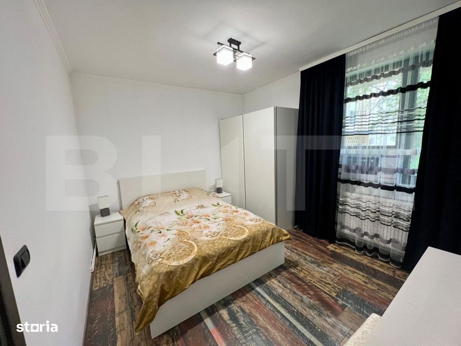 Apartament cu 2 camere, parter, centrala si AC, zona centrala