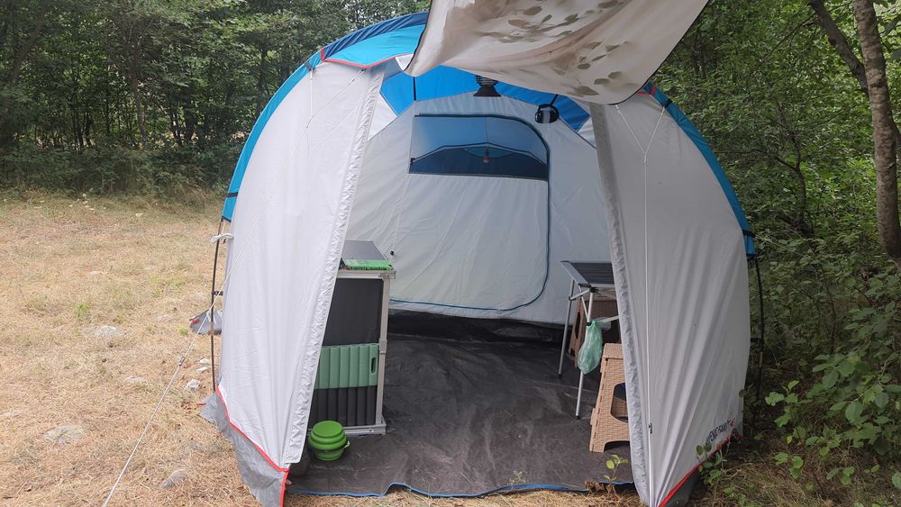 Палатка arpenaz 4.1 за 4 души декатлон