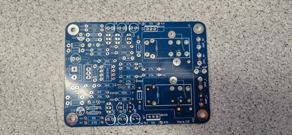 (5)PCB Cablaj protectie DC mono sau stereo pentru boxe
