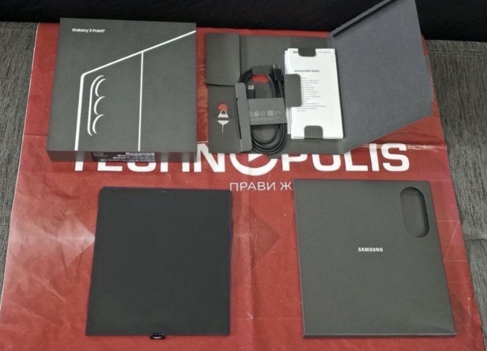 КАТО НОВ 512GB Samsung Fold 7 Гаранция Технополис 2027г. Blue | Син
