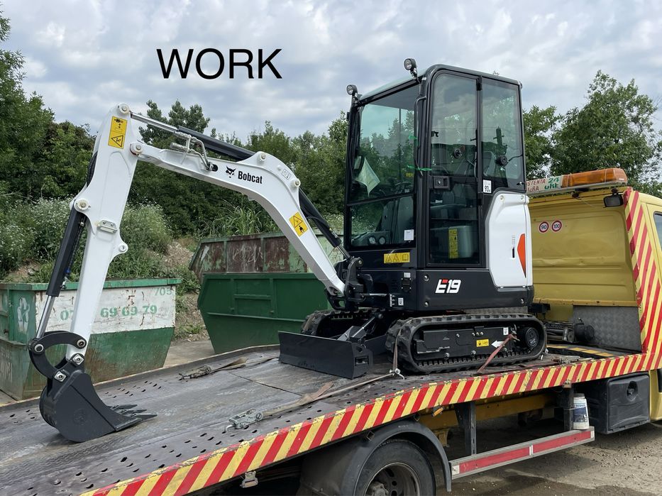 Inchiriez miniexcavator buldo container bobcat
