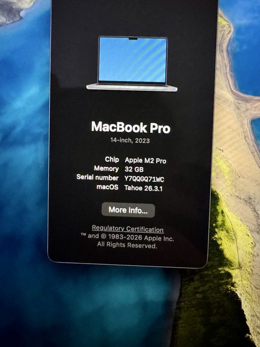 MacBook Pro M2 Pro 14" 10CPU 16 GPU 32GB 512GB SSD US