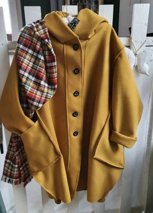 Ново Дамско палто в цвят горчица!