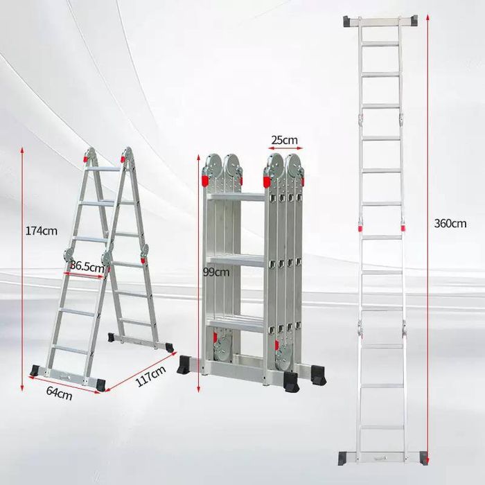 Многофункциональная алюминиевая лестница-трансформер 4×3

Описание:

У