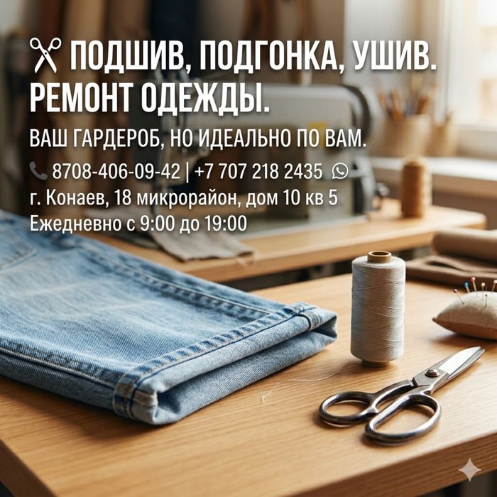 Ремонт, подгонка одежды
