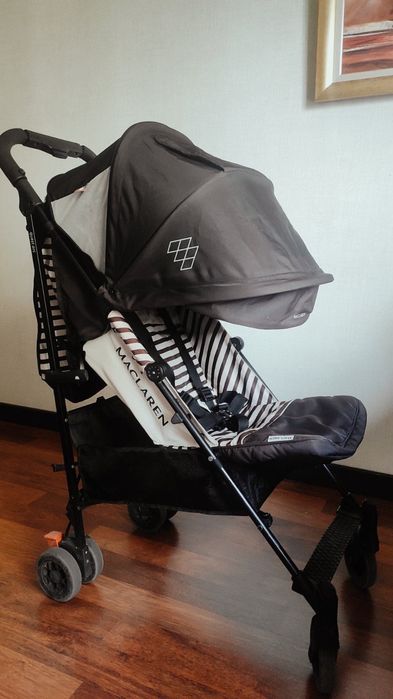 Количка MACLAREN 0м+ Quest Arc Railroad Stripe и зимен чувал