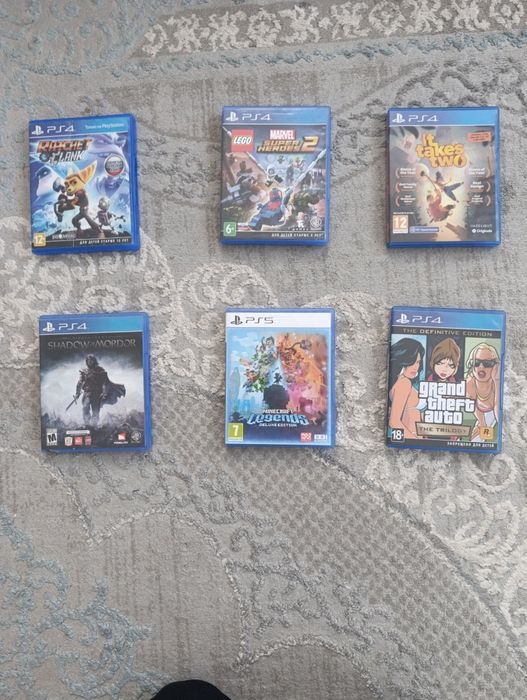 Продам игры на пс4 и пс5