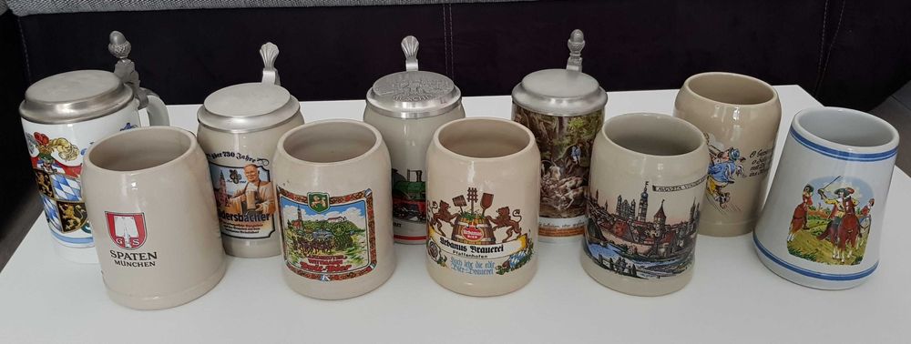 Pahare și farfurii, piese decorative din zinc și farfurii ceramice