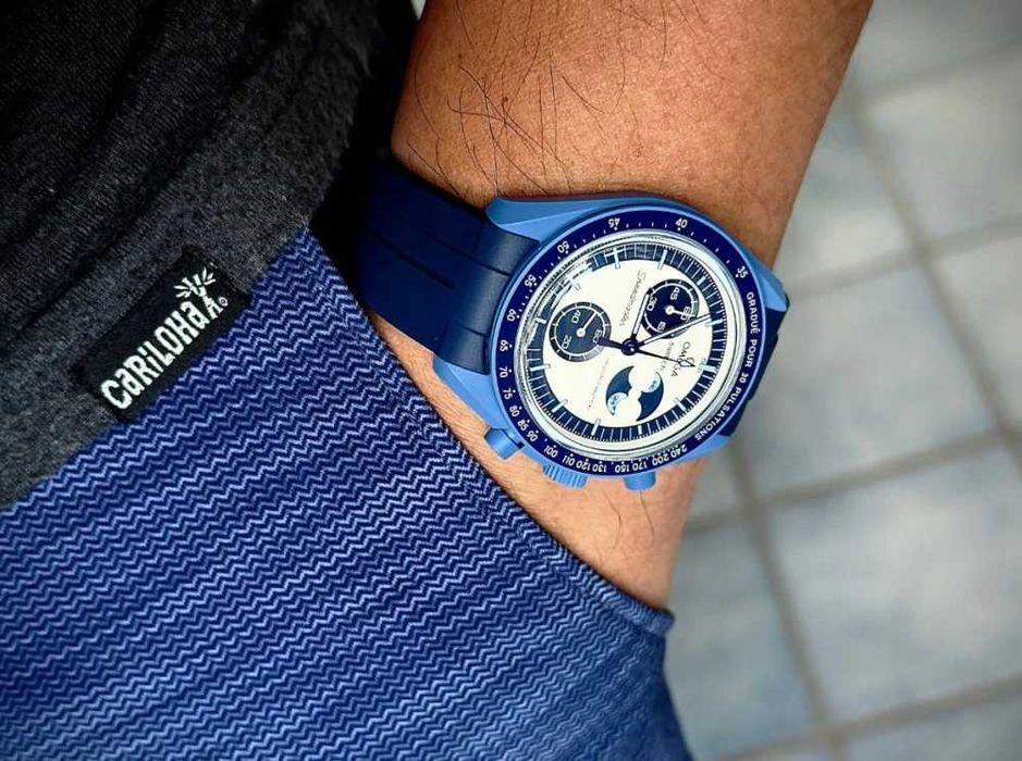 Ceas SWATCH X OMEGA Mission To The Moon THE SUPER BLUE Moonphase-2025