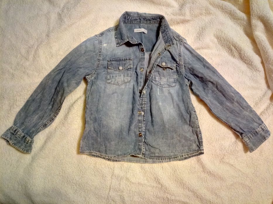 джинсовая рубашка KOTOP на мальчика 5-6 лет