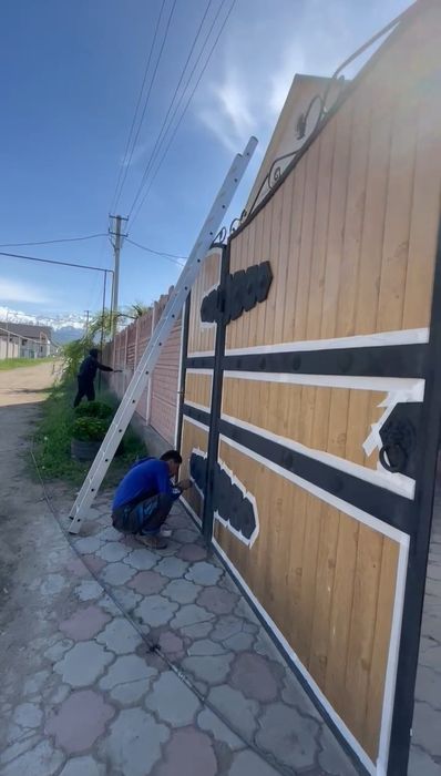 Покраска крыш,фасадов