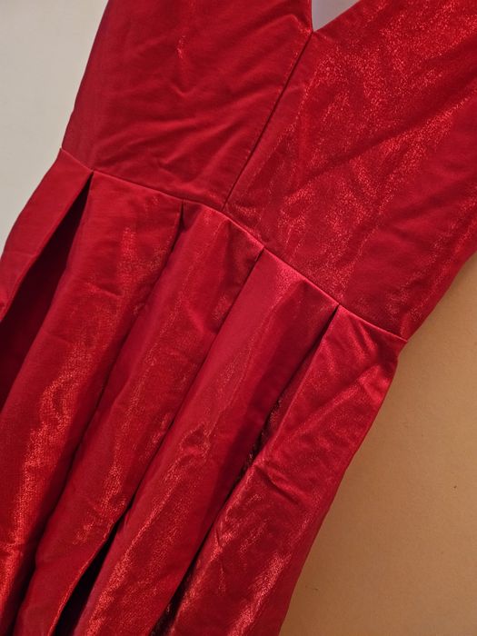 Официална червена рокля XS