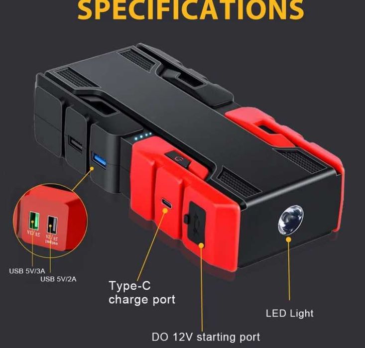 Бустер стартерно устройство за запалване преносим стартер с батерия