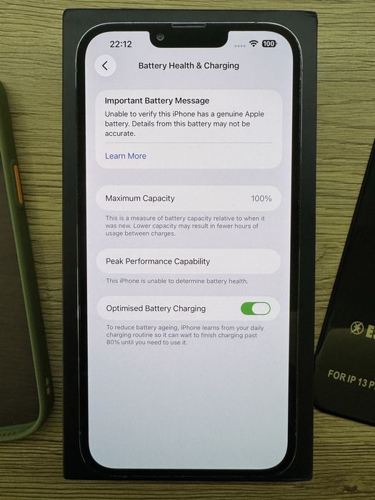 iPhone 13 Pro Max, 256 GB, 100 % Battery
