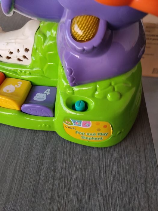 Jucărie interactivă VTech Pop & Play  Elefant arunca bile canta sunete