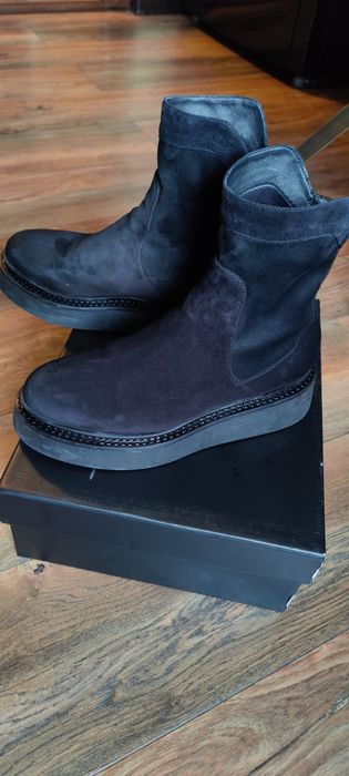 Ghete dama piele naturala Anna Cori,mărime 38 EU