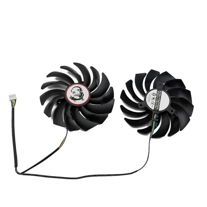 Set 2 Ventilatoare MSI 95mm PLD10010S12HH 4Pin 1060 -1080Ti RX 470 580