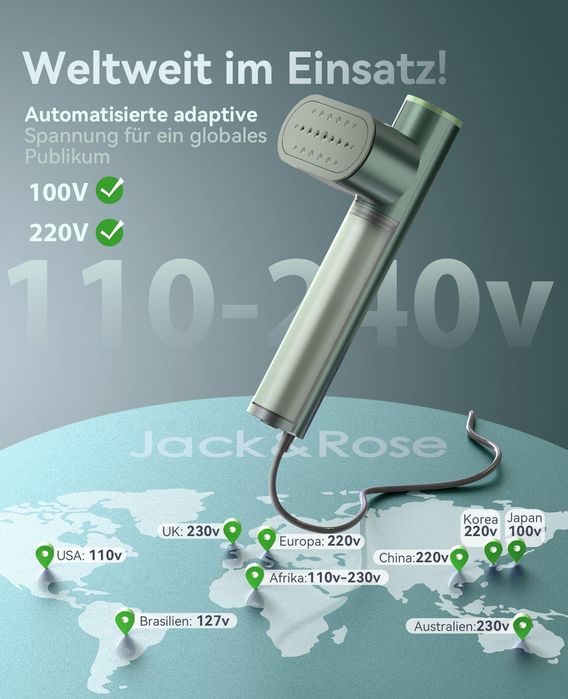 Jack & Rose K1 Мини парна ютия за път 1000W