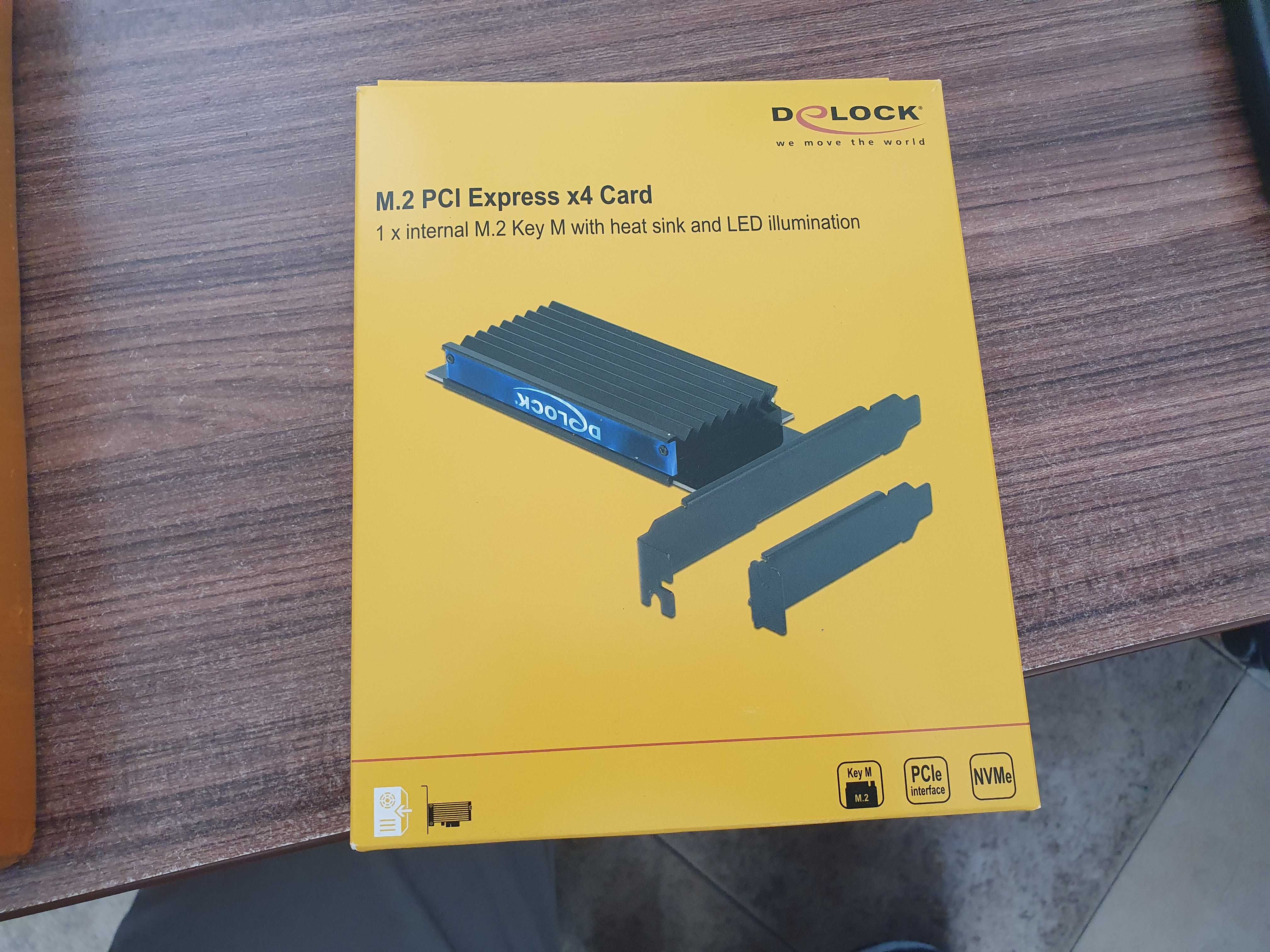 Продавам адаптер за М2 SSD слот, PCI EXPRESS INTERNAL NVME M.2 KEY M гр ...
