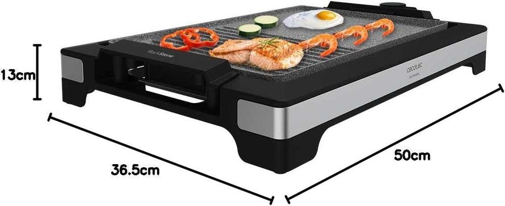 Електрическа грил плоча Cecotec Tasty&Grill,2000W,Незалепващо покритие