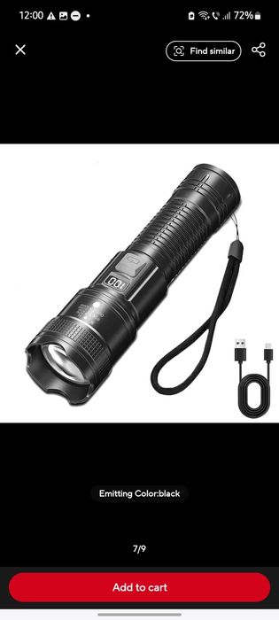 Lanterna puternica pentru camping