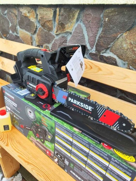 40V Безчеткова Резачка Parkside Верижен Трион Парксайд Чисто нов
