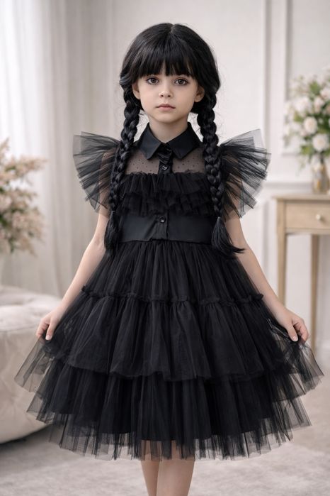 Платье детское Уэнсдей