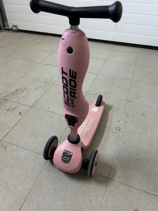 Детска тротинетка Scoot & ride розова Highwaykick 2 в 1