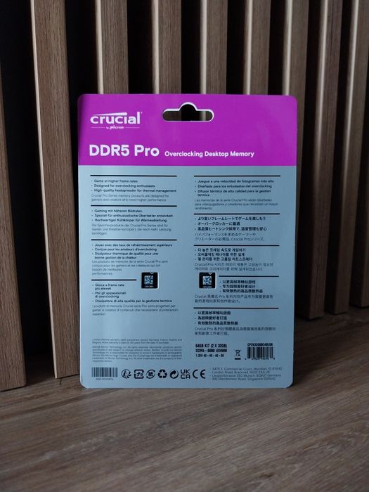 Memorii RAM Crucial Pro kit 64GB, DDR5 6000MHZ