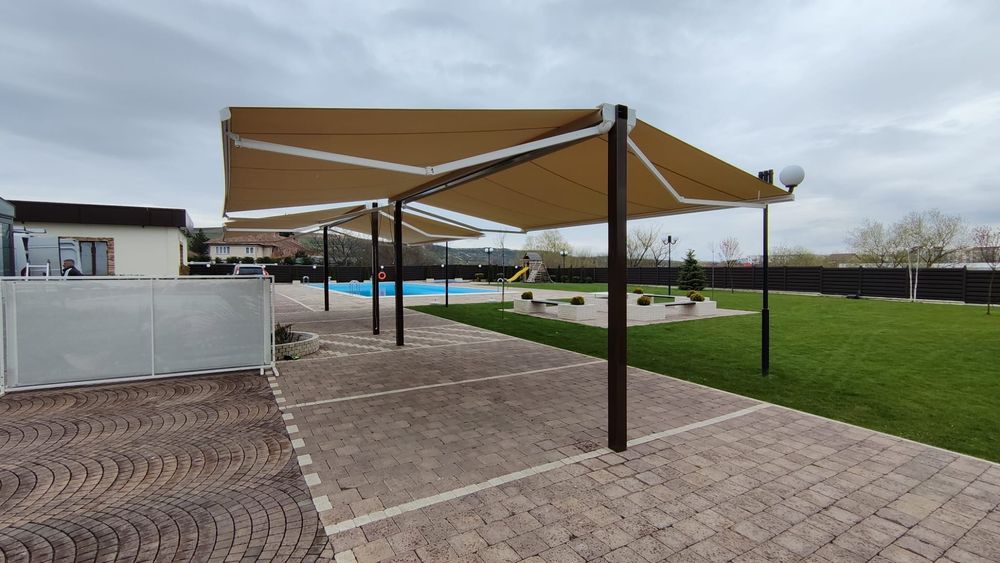 Copertine/Marchize cu brațe Retractabile Simple.