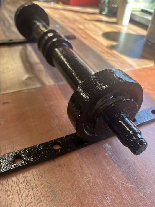 вал за циркуляр с два лагера