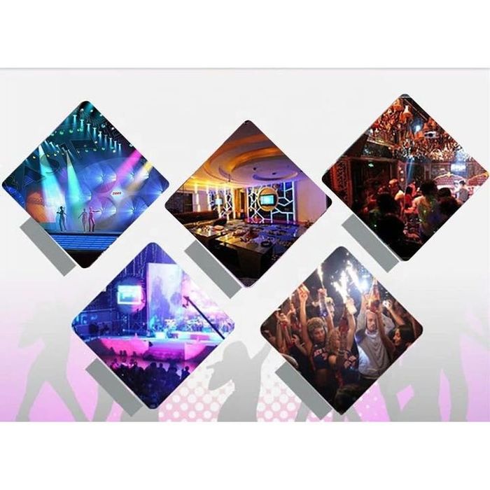 Мини Диско Лазерен Прожектор Светлинни Ефекти в такт с Музиката