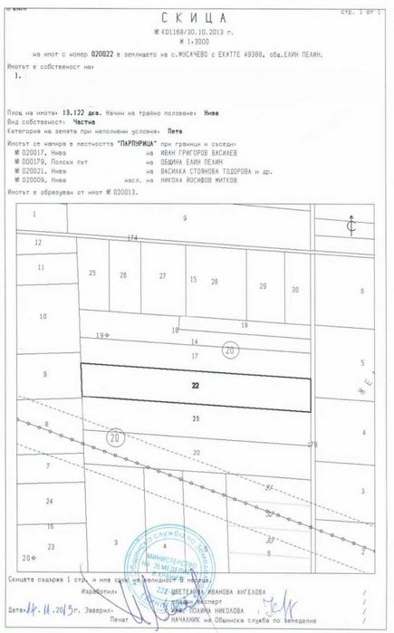 Продава се Земеделски имот в с. Мусачево, Област София-област -  кв.м за 3462 €/дка - Снимка #1