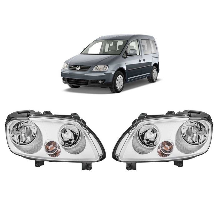 Фар Фарове Volkswagen Caddy Touran Фолксваген Кади Туран 04-10 с мотор