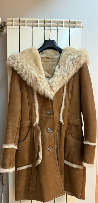 Palton Dama Piele si Blana naturala