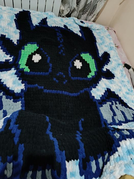 Продаю плед из Ализе пуффи Беззубик