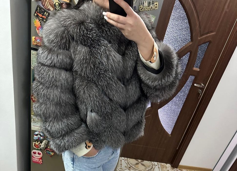 Blana naturală vulpe argintie