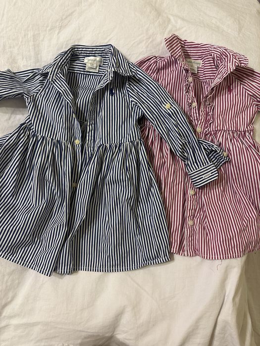 Ralph Lauren Rochite Bebe cu dungi bumbac