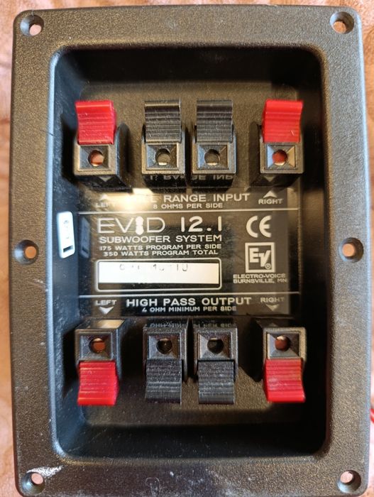 Electro-voice evid 12.1 subwoofer