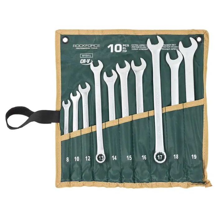 Удължени звездогаечни ключове 10 броя, 8-19мм ROCKFORCE