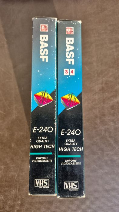 Vând 17 casete video VHS originale Basf colectie filme de 240minut