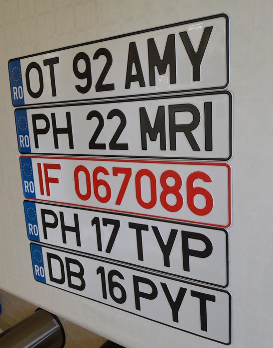 Placute auto numere auto personalizate ornamentale