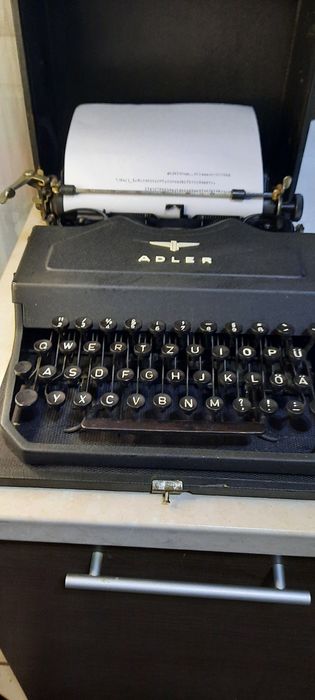 Mașină de scris Adler 1946 impecabilă