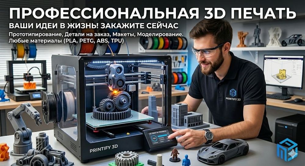 3D печать на 3D принтере на заказ