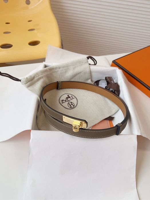 Curea Hermes Kelly ! Piele naturala Epsom Grey ! Originala