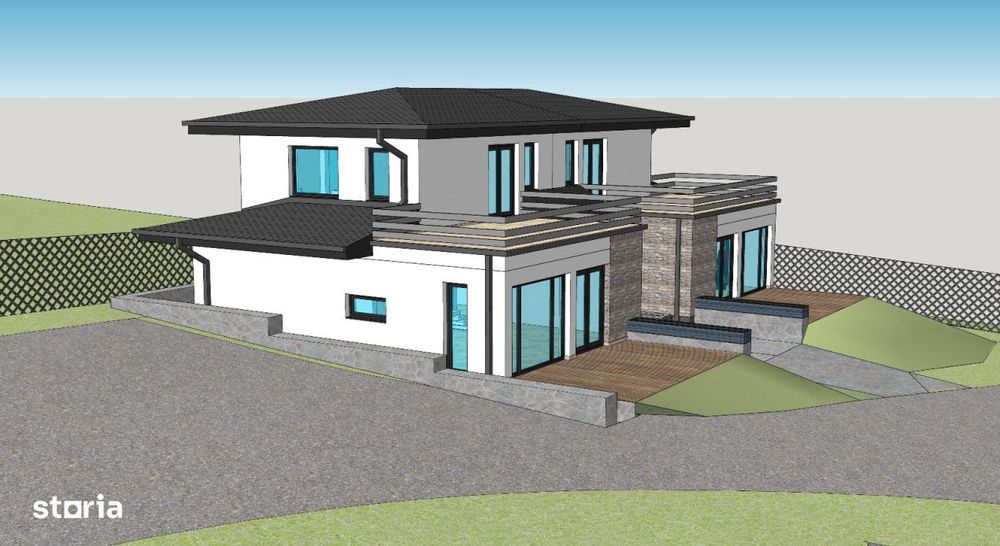 Teren intravilan, 1000 mp, proiect duplex P+E, zona Sinaia - Zamora