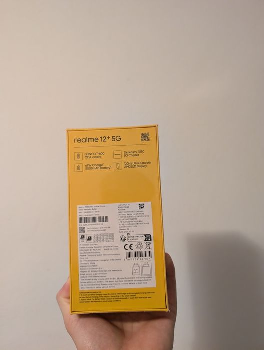 Realme 12+ (12 Plus) 5G, 256GB, 8GB RAM – NOU, Sigilat