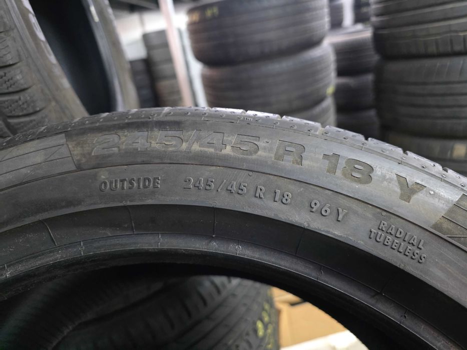 2бр Летни гуми 245 45 18 - Continental