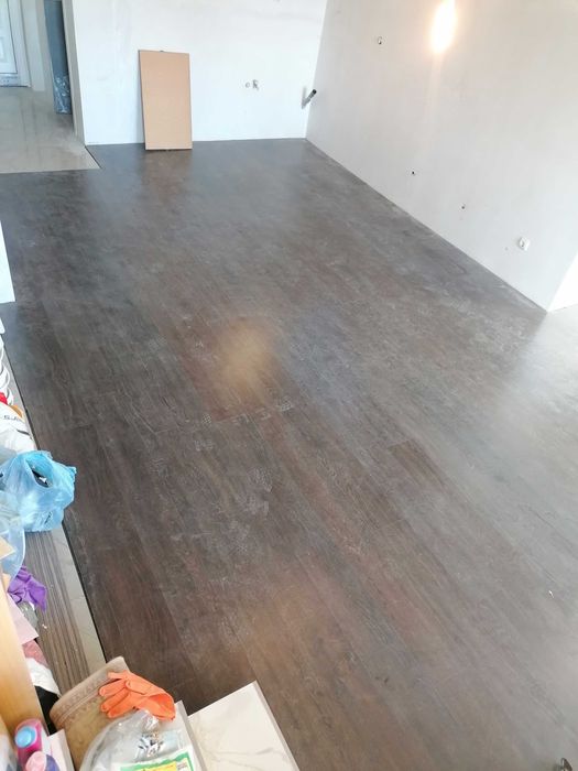 Монтаж на ламиниран паркет / трислоен паркет / 3D ламинат на стена