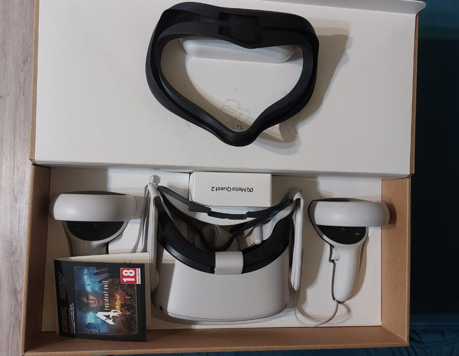 Ochelari VR impecabili Meta Oculus Quest 2 128GB + Joc Resident Evil 4